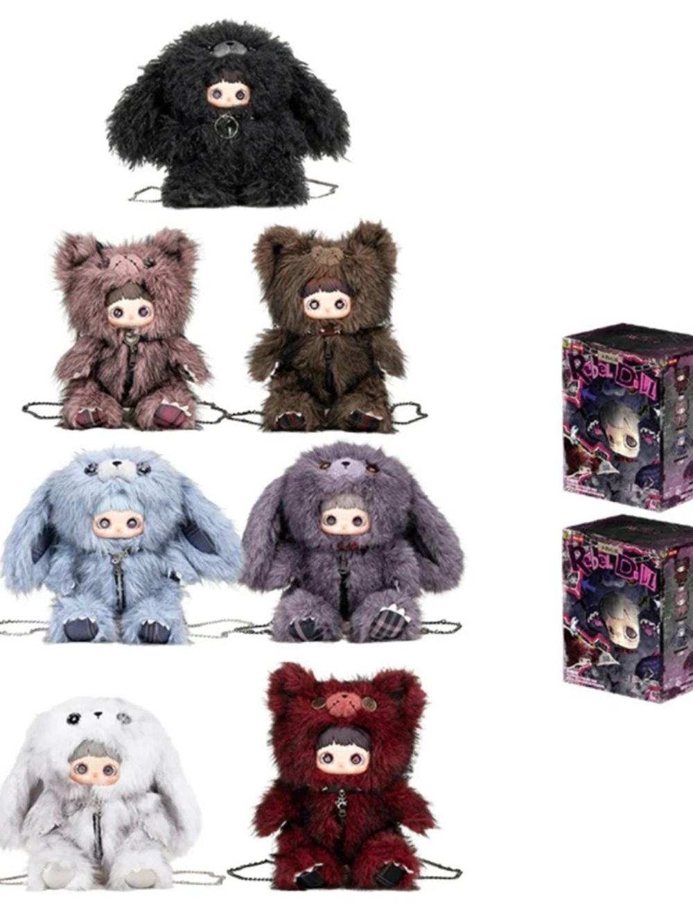 Brand New MAYMEI 400% Rebel Doll Backpack Series Plush -- 🩷 Fall In Love 🩷 - Picture 9 of 14